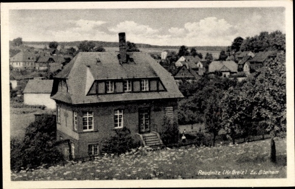 Postcard Reudnitz Mohlsdorf in Thuringia, Evangelical Bible Home