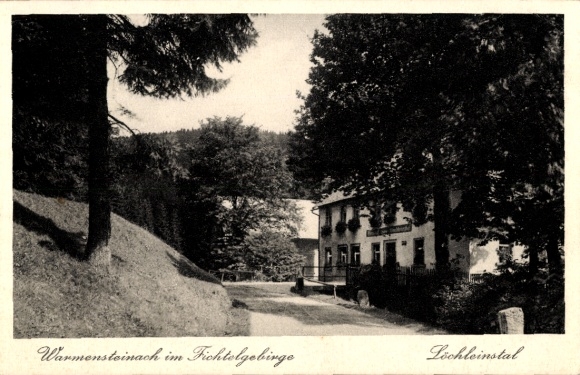 Ak Warmensteinach Oberfranken Bayern, Gasthaus Pension Löchleinstal