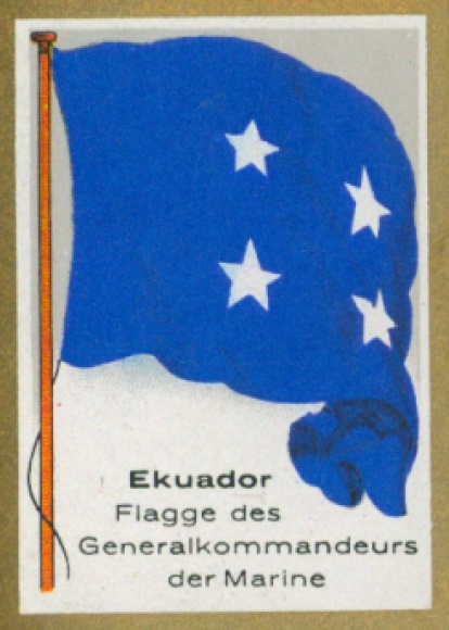 Collection picture Ulmenried flag pictures No. 328, Ecuador, flag of the commander general of the navy