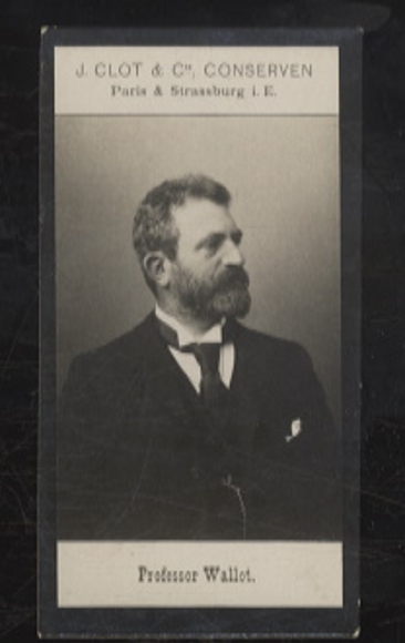 Collector's card J. Clot & Cie. Canned goods, photo Adel Professor Wallot