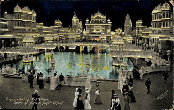 Set von 68 Ansichtskarten, London, Französisch - Britische Ausstellung 1908
