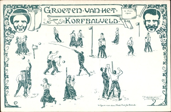 Artist PC Godefroy, J., Nederlandsche Korfbalbond 1903, Korfball