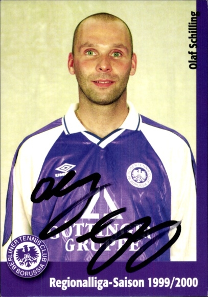 Autogrammkarte Fußballer Olaf Schilling, Tennis Borussia Berlin, Autogramm