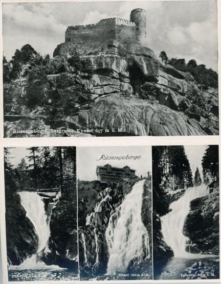 Set van 12 ansichtkaarten in envelop, van Rübezahl's Empire, Reuzengebergte