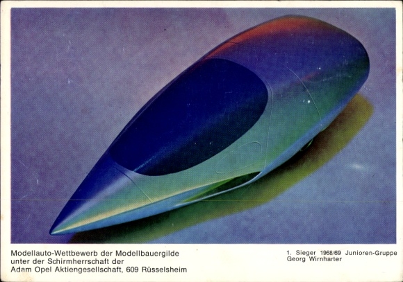 Postcard Rüsselsheim am Main Hessen, model car competition of the model builders' guild under the patronage of...