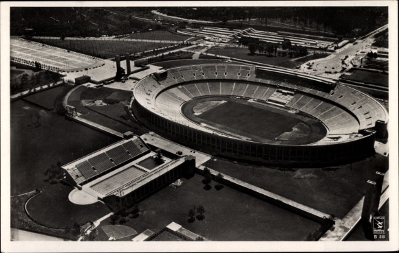 PC Berlin Charlottenburg Westend, Reichssportfeld, Olympic Stadium, aerial photo