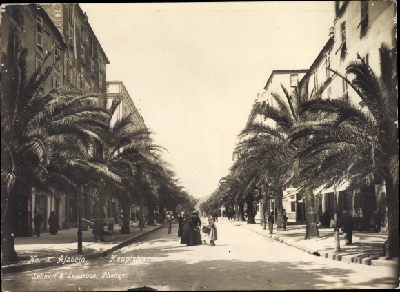 Zdjęcie Ajaccio Corse du Sud, główna ulica, Lehnert & Landrock no. 8