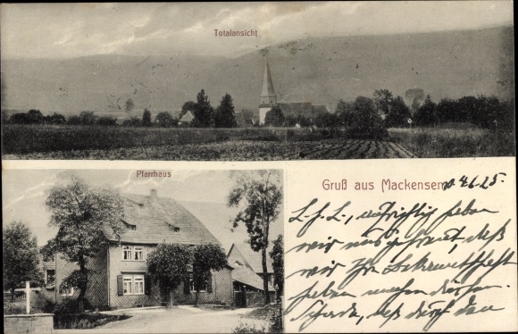 KP Mackensen Dassel am Solling, widok ogólny, kościół, plebania