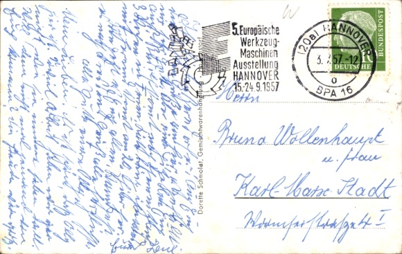Postcard Hademstorf, Restaurant Zum duke von Celle, Shop D. Schmoldt, War Memorial, Aller