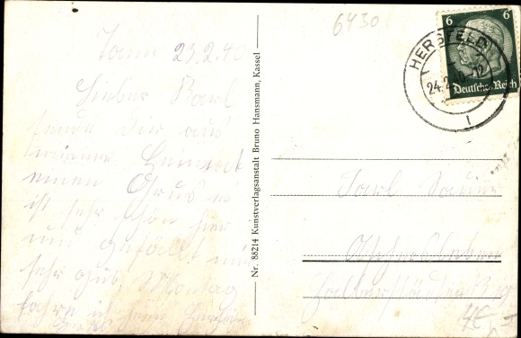 Postcard Bad Hersfeld Hesse, Wigbertshöhe, Kurpark, Fuldatal