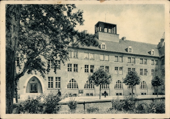 Postcard Landau in der Pfalz, main post office
