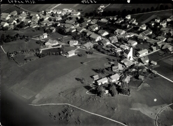 Foto Ort bei Füssen im Allgäu, Fliegeraufnahme