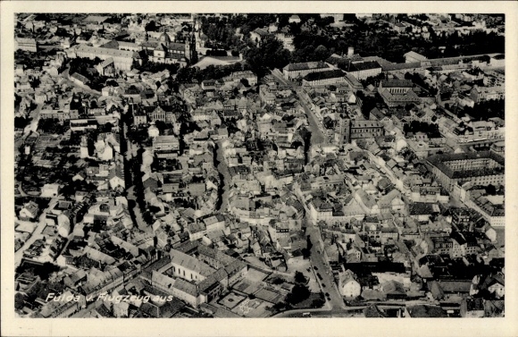 Postcard Fulda in Hesse, aerial photograph