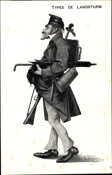 Artist PC Switzerland, Types de Landsturm, compatriot with weapon