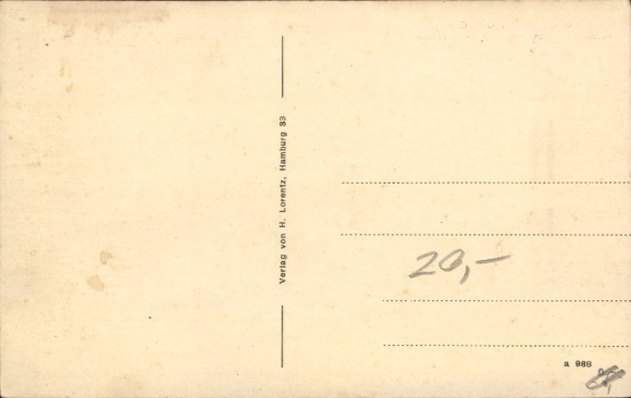 Postcard Hoisdorf in Schleswig-Holstein, grocery store Johs. Singelmann