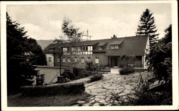 Postcard Herchen Windeck in the Rhein Sieg district, convalescent home of the Wuppertaler Stadtwerke AG
