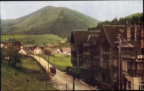 Postcard Steinhaus am Semmering Styria, partial view
