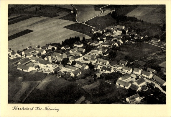 Ak Kirchdorf an der Amper Oberbayern, Luftaufnahme