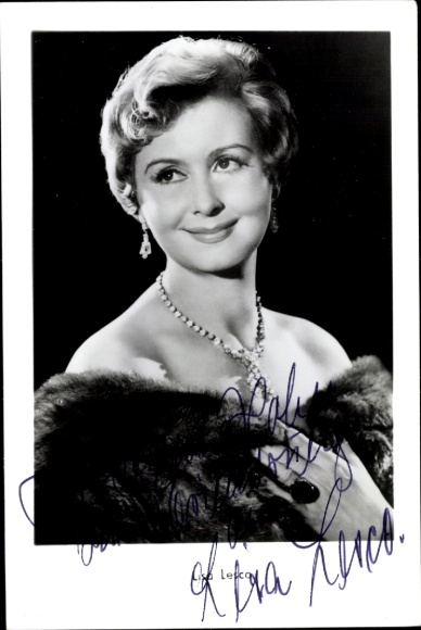 KP aktorka Lisa Lesco, portret, autograf, naszyjnik
