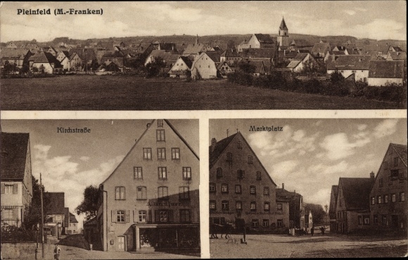 KP Pleinfeld w Środkowej Frankonii, Panorama, Kirchstrasse, Marktplatz