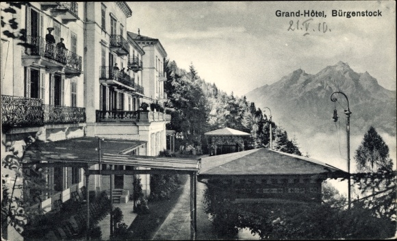 KP Bürgenstock Kanton Nidwalden, Grand Hotel, widok na góry