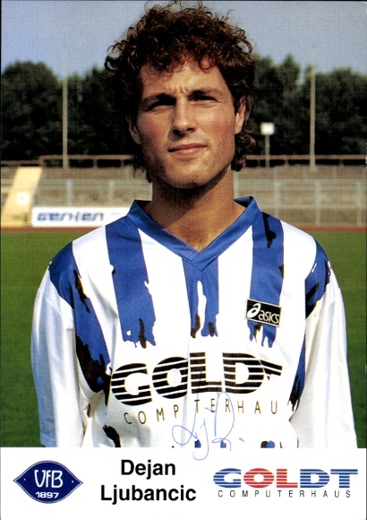 Autogrammkarte Fußballer Dejan Ljubancic, VfB Oldenburg, Autogramm