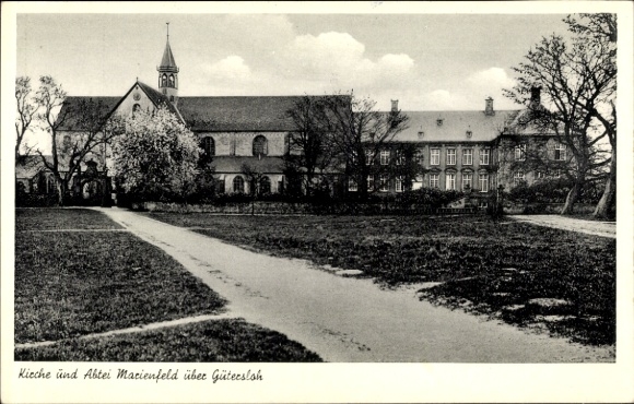 Ak Marienfeld Harsewinkel Westfalen, Kirche, Abtei