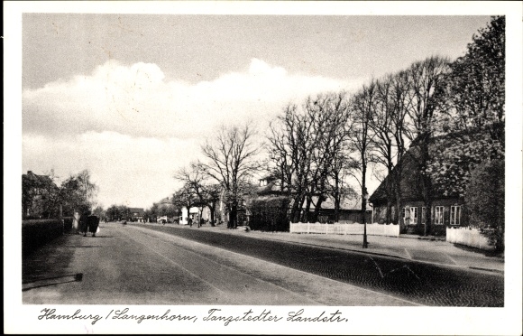 Postcard Hamburg Nord Langenhorn, view of Tangstedter Landstrasse