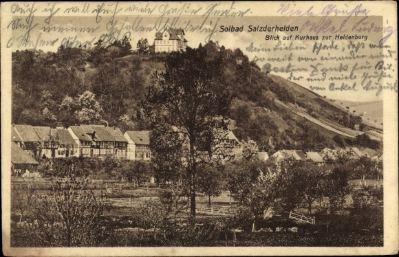 Ak Salzderhelden Einbeck in Nedersaksen, Kurhaus, Heldenburg