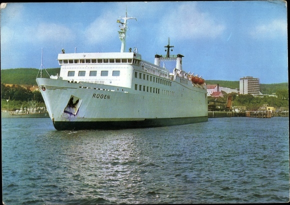 Ak Fährschiff MS Rügen, Linie Sassnitz Rügen