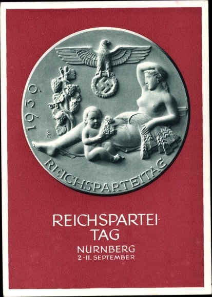 Ganzsachen Ak Nürnberg in Mittelfranken Bayern, Reichsparteitag 1939, Reichsparteitag des Friedens