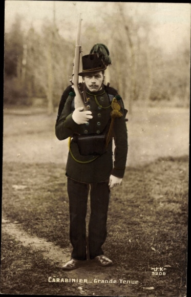 Ak Carabinier, Grande Tenue, Belgischer Soldat, Uniform, Gewehr, Rucksack, Hut