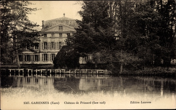 Ak Garennes Eure, Chateau de Primard, gezicht sud
