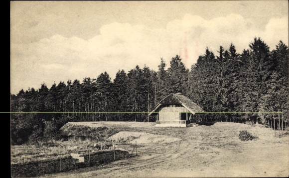 Postcard Ober Rosbach in front of the heights of Hesse, refuge and Bad am Wald