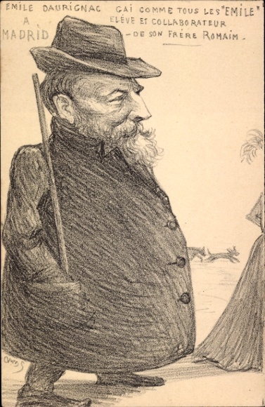 Artist Postcard Emile Daurignac, Affaire Humbert Crawfort, inheritance fraud, Therese Humbert