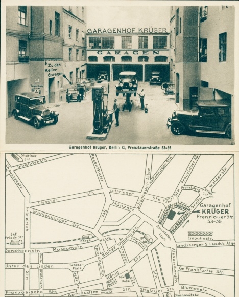 KP składana Berlin Prenzlauer Berg, Garagenhof Krüger, Prenzlauer Strasse 53-55