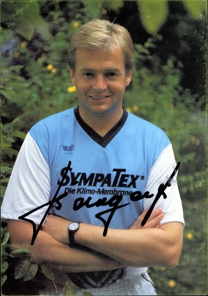 Collective picture soccer player Hans Bongartz, SG Wattenscheid 09, autograph