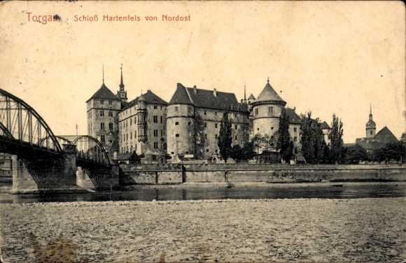 Ak Torgau an der Elbe, Schloss Hartenfels