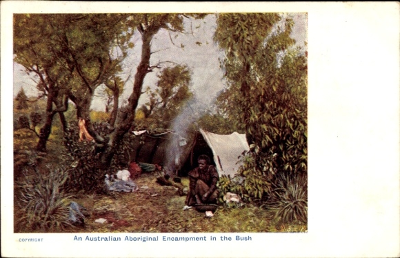 PC An Australian Aboriginal Encampment in the Bush