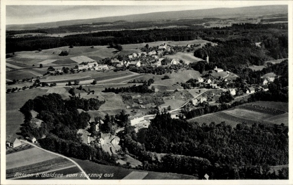 Ak Bad Waldsee in Oberschwaben Württemberg, Luftbild