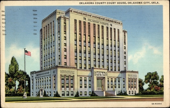 Ak Oklahoma City Oklahoma USA, Gerichtsgebäude des Oklahoma County
