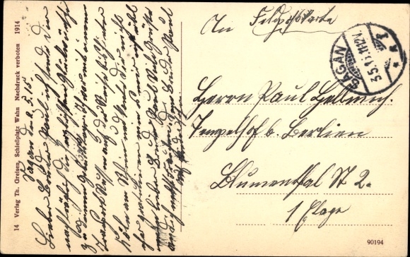 Postcard Wahn Heide Cologne, shooting range, administration building, officers&#39; apartments, officials&#39; apartments