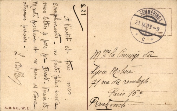 Postcard Vienna 2. Leopoldstadt Austria, Northern Railway