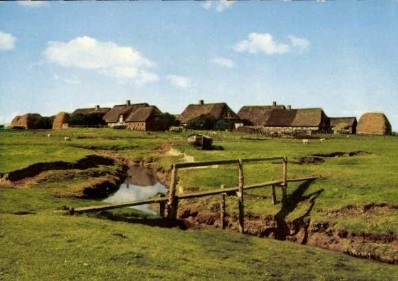 Ak handtekening acteur Paul Verhoeven, Hallig Langeneß Noord-Friesland, Ketelswarft