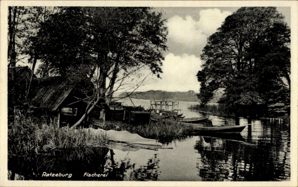 Ak Ratzeburg im Herzogtum Lauenburg, Fischerei
