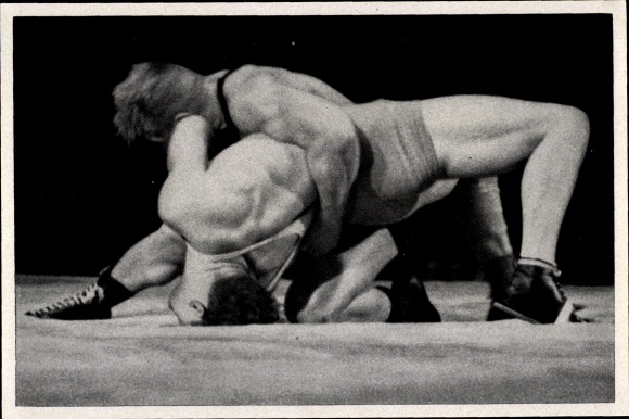 Collection picture Olympia 1936, wrestler Palusalu and Hornfischer