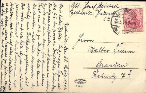 Postcard Eschweiler North Rhine Westphalia, Dürener Straße, Town Hall
