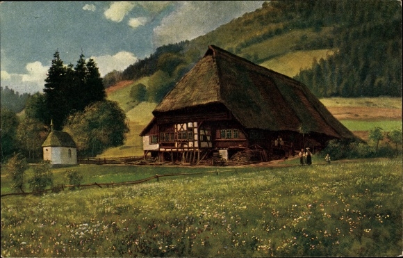 KP artysty Hoffmann, H., Schwarzwald, Schwarzwald dom z kaplicą