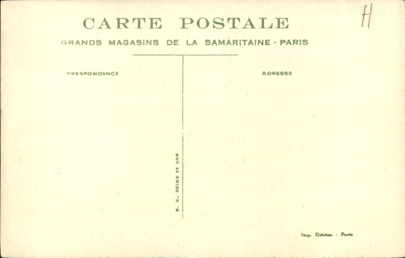 Artist Postcard Mallet, Beatrice, Le Cyclisme, boy, girl, bike, tandem, dog