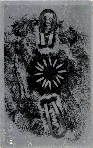 Künstler Ak Marcel Jean, Paris à vol d'oiseau, La Carte Surrealiste, No. 18, Surrealismus